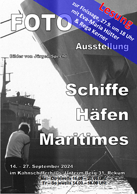Plakat Lesung im Kahnschifferhaus