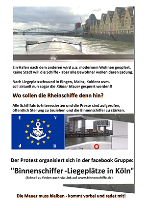 Wo sollen die Rheinschiffe denn hin?