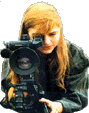 Rega in den Neunzigern mit Videokamera