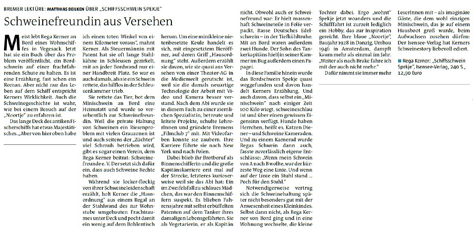 Artikel der Reihe Bremer Lektüre von Matthias Beilken